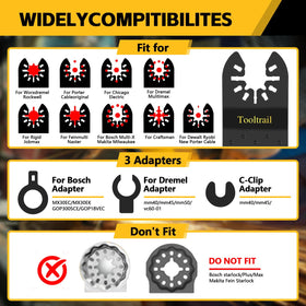 Tooltrail soft-metal cutting blade for smooth metal work