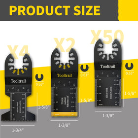Tooltrail titanium carbide coated blades deliver long-lasting sharp cuts.