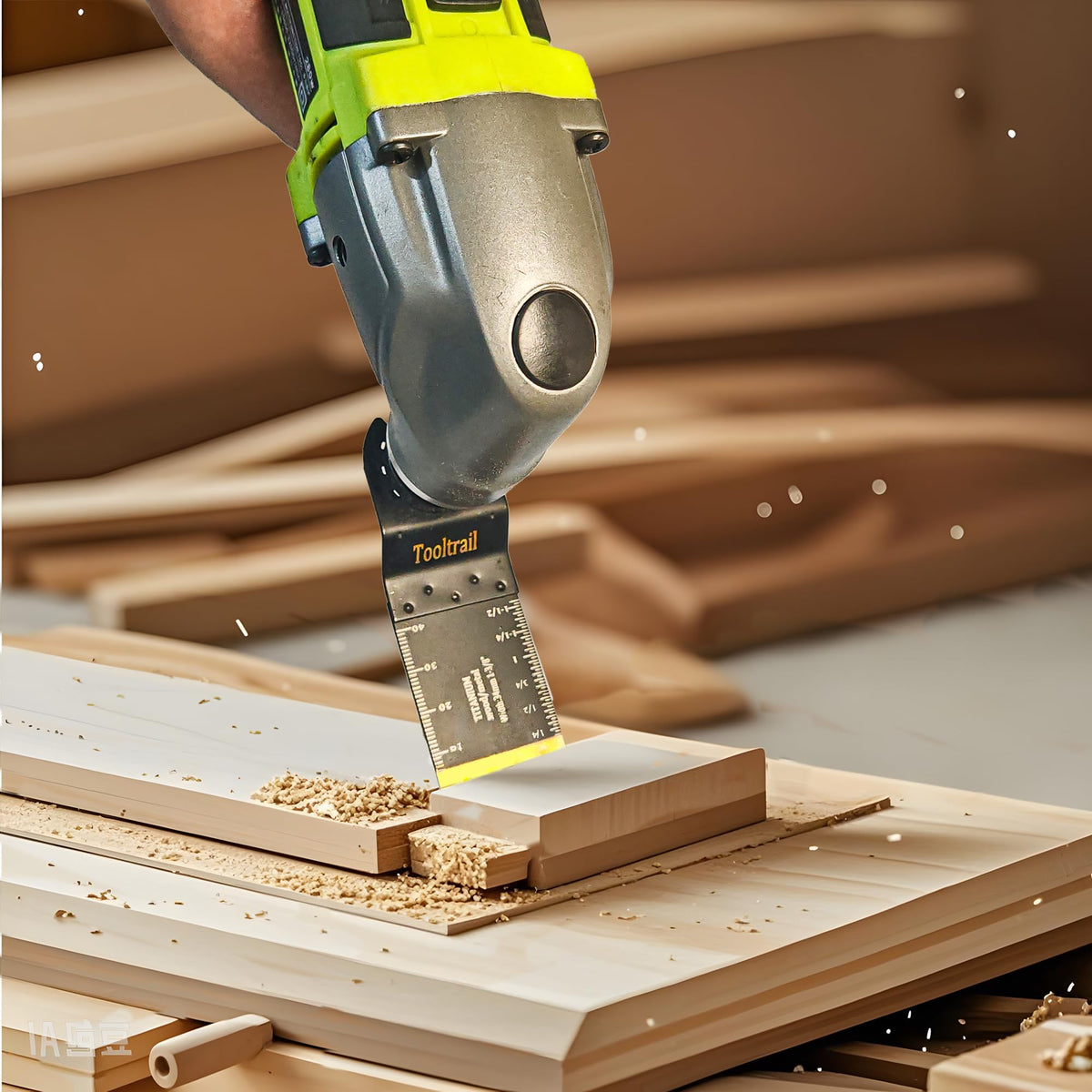 Tooltrail universal-fit blades fit most oscillating tools for fast blade changes.