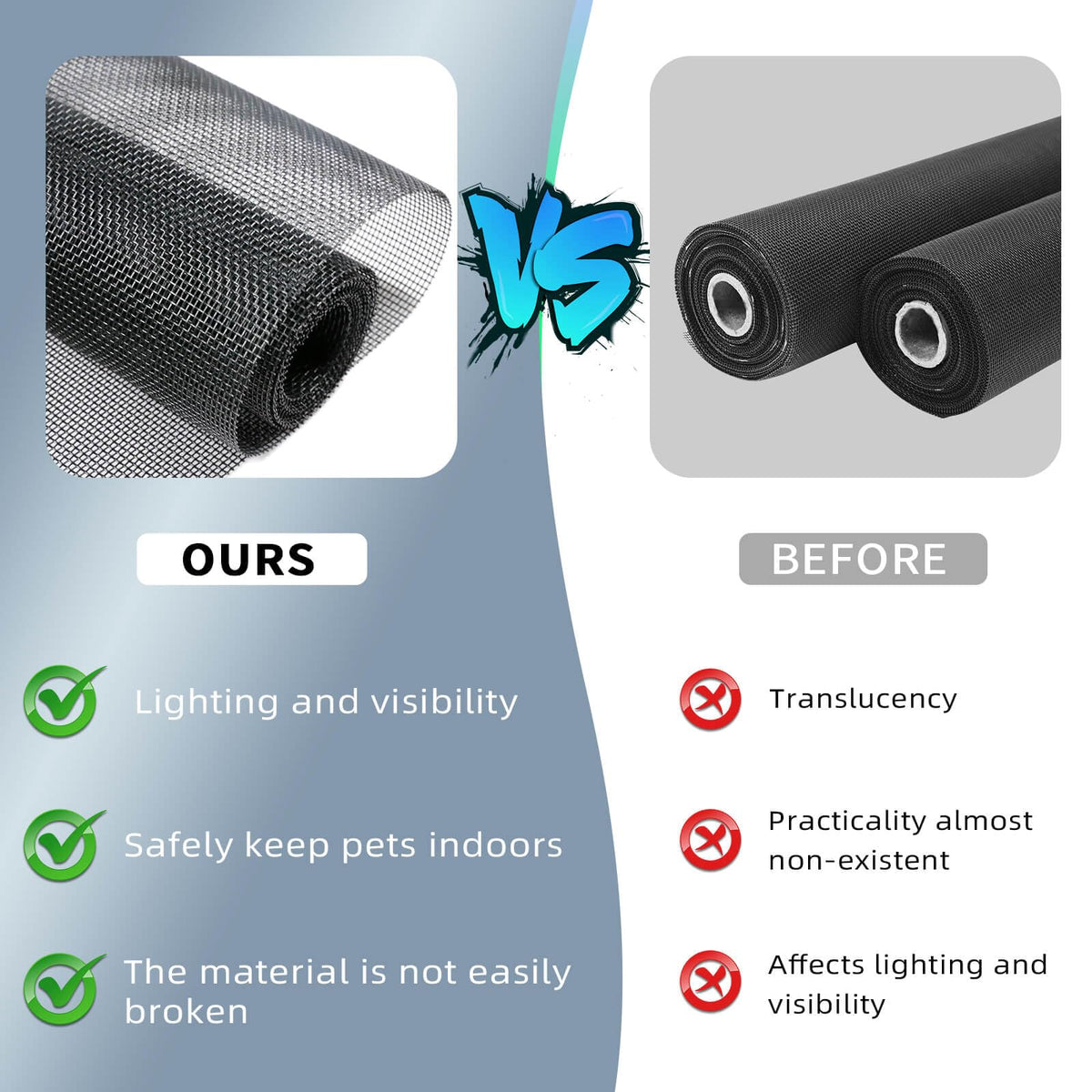 Tooltriz charcoal mesh airflow view demonstrates bug blocking while breathable