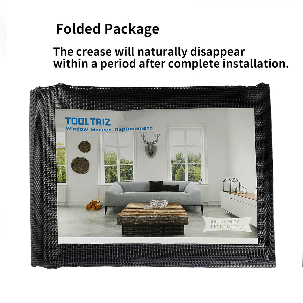 Tooltriz reinforced patio door screen protects against pets