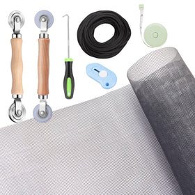 TOOLTRIZ window screen repair kit with all-in-one tools for quick DIY replacement