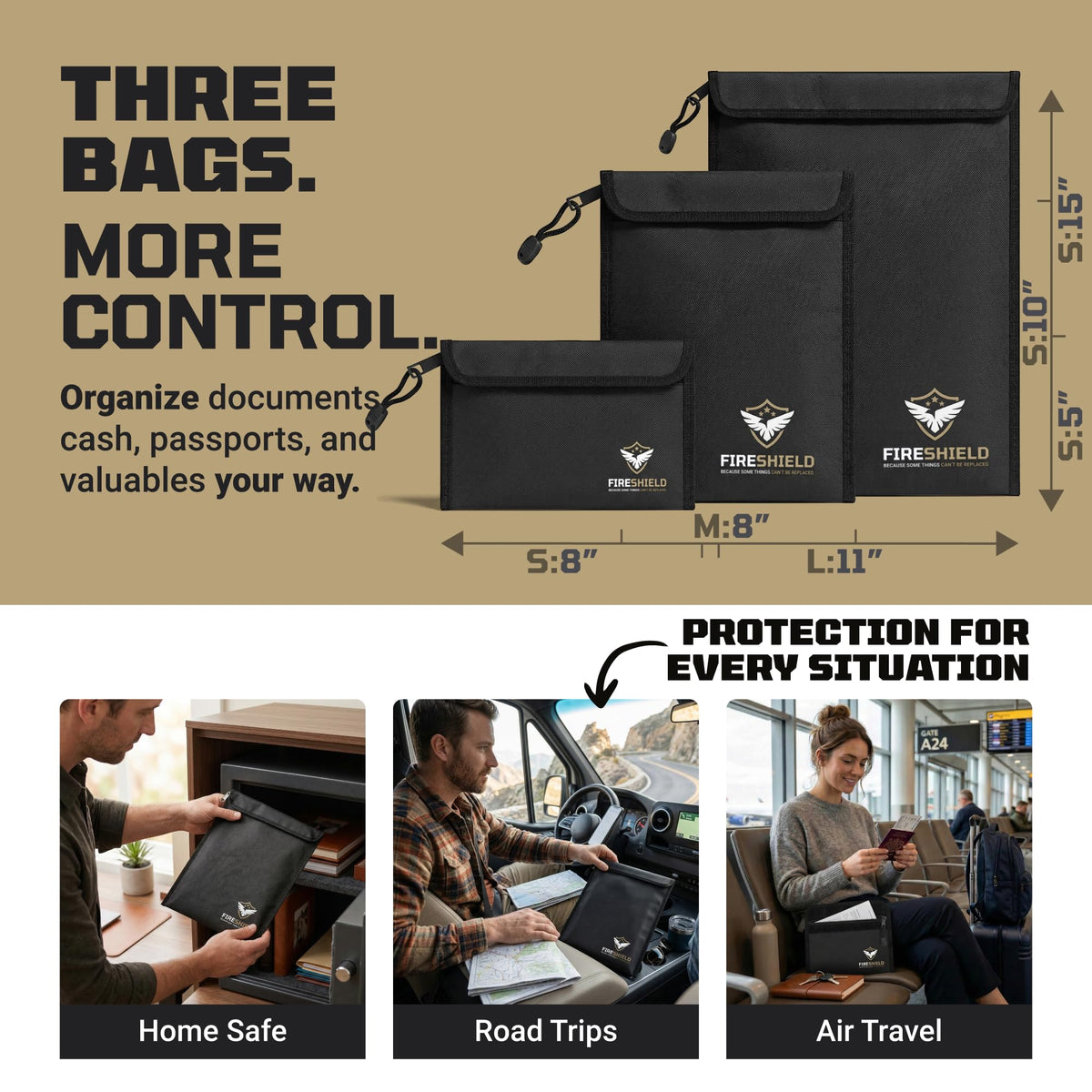 TOOLTROOPERS FIRESHIELD PRO water-resistant exterior protects against rain and spills