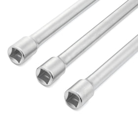 Tooluxe 00216L chrome finish close-up highlights sturdy construction.