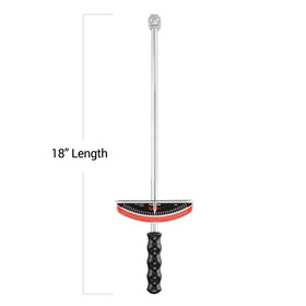 Tooluxe 03703L mirror-chrome finish with textured grip for durability.