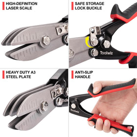 Ergonomic handle of Toolwiz tool provides comfortable grip and better leverage.