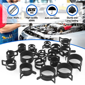 Toolwiz radiator hose clamps close-up demonstrates constant tension grip for hoses.