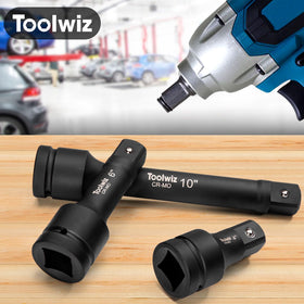 Toolwiz gloves included provide grip during automotive maintenance
