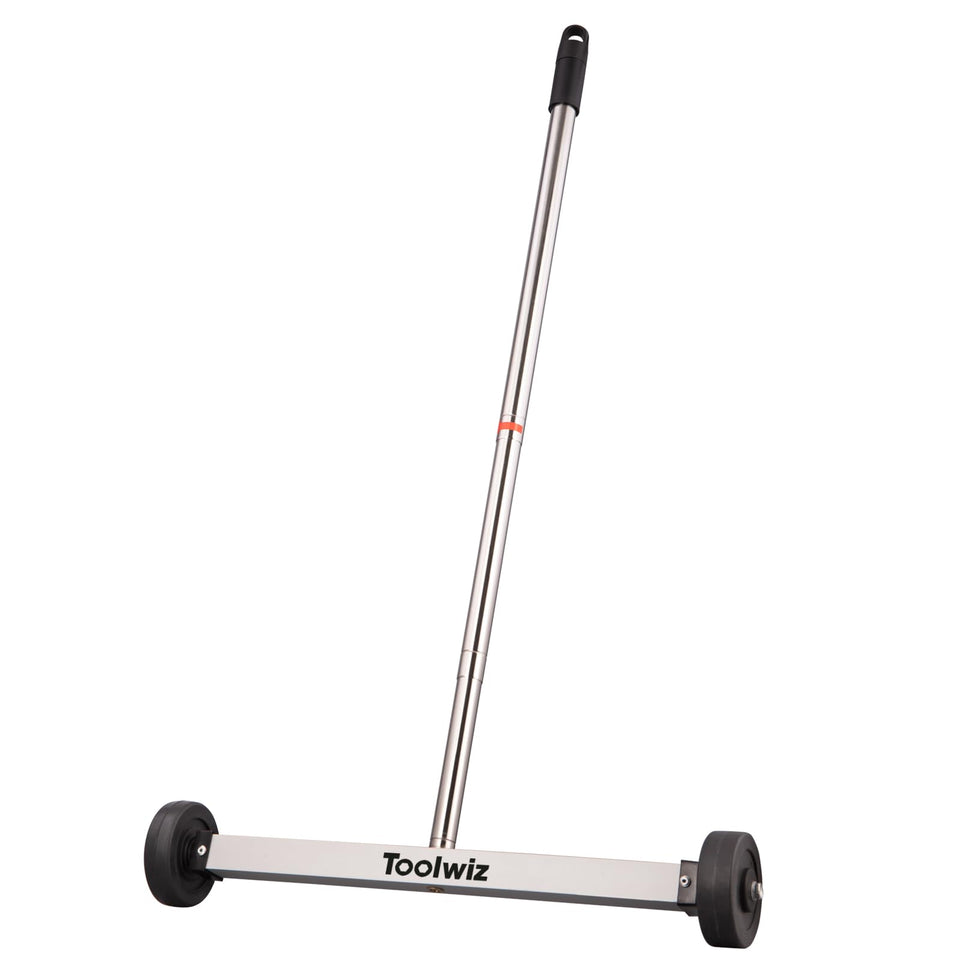 Toolwiz magnetic pick-up sweeper with a 17-inch head for nails and debris pickup