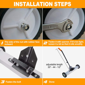 Toolwiz Magnetic Pickup Sweeper clears metal fragments after DIY projects.