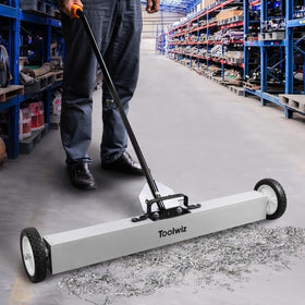 Toolwiz magnetic sweeper with handle release for easy debris drop