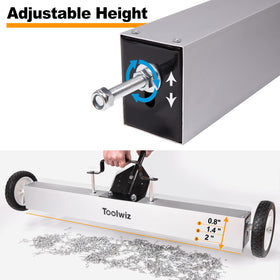 Toolwiz nails bolts debris picker captures small metal fragments on concrete