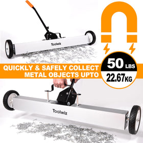 Toolwiz quick-release latch makes debris disposal simple