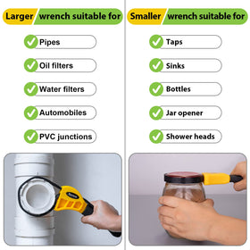 Toolwiz Rubber Strap Wrench durable-construction – withstands torque for filters.