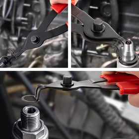 Toolwiz straight pliers nine-inch with fine tip for precise placement.