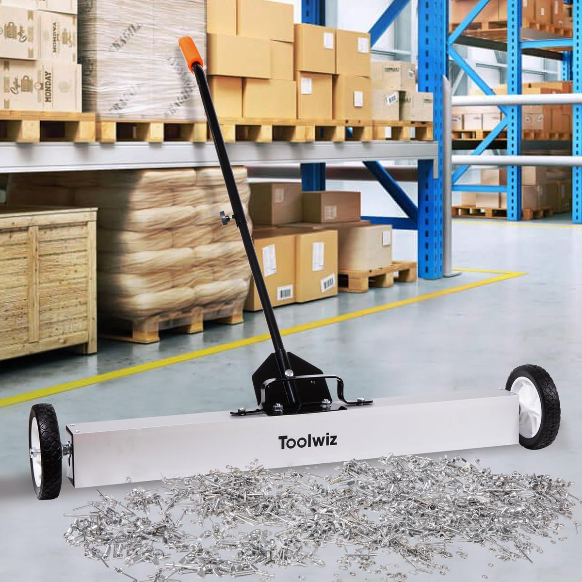 Toolwiz two-wheel rolling design glides smoothly across surfaces