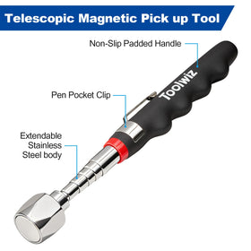 Toolwiz upgraded handle design prevents slipping during cleanup.