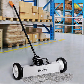 Toolwiz Magnetic Sweeper durable aluminum and plastic frame for heavy use.