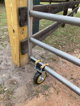 TOOPTATE gate wheels come in a two-pack for easy replacement.