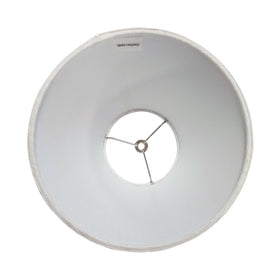 Tootoo Star barrel white lamp shade bottom opening reveals 10 inch diameter