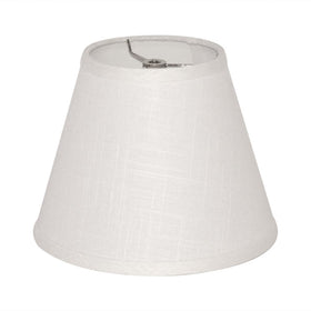 Tootoo Star barrel white lamp shade close-up linen texture enhances natural ambience