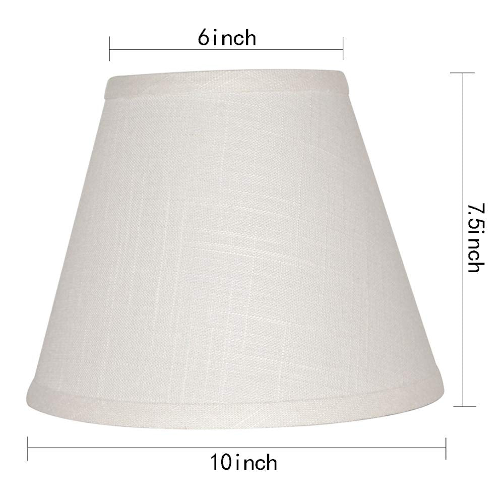 Tootoo Star barrel white lamp shade side view spider mount compatibility