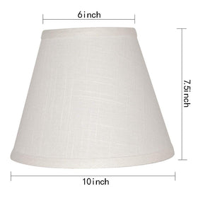Tootoo Star barrel white lamp shade side view spider mount compatibility
