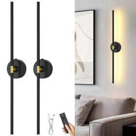 TOOWELL battery-operated wall sconces in box for quick, cordless setup