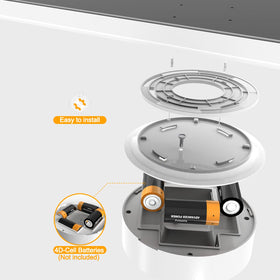 TOOWELL shower-rated ceiling light offers safe use in damp areas.