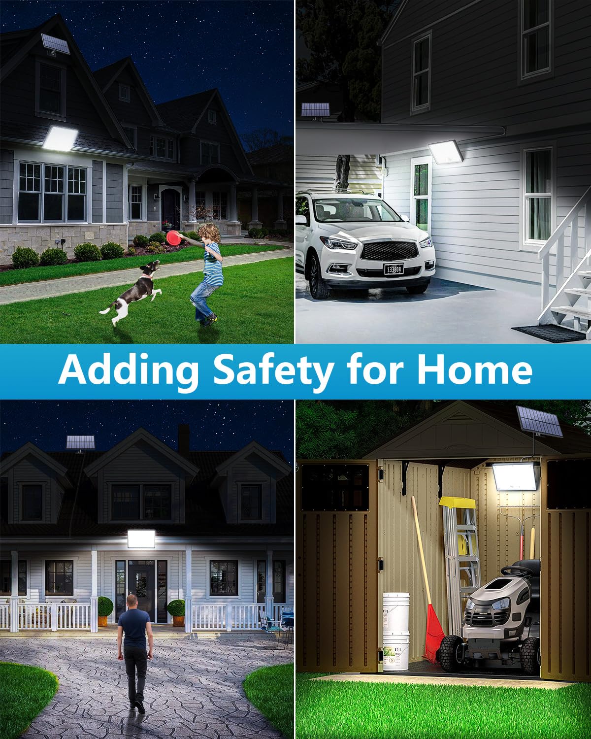 Topabol 400LED solar light with IP67 all-weather durability and rugged housing