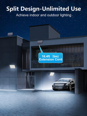 Topabol 400LED solar light extension cable enabling flexible panel placement