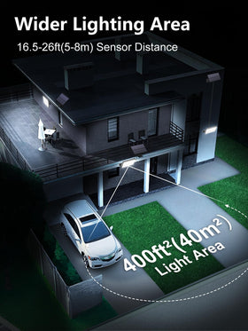Topabol 400LED solar light remote control with mode options for convenience