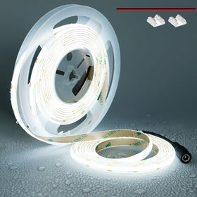Topai 12V COB LED strip light with IP65 waterproof protection for outdoor-ready use.