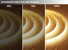 TOPAI 12V COB LED strip for outdoor covered patio lighting.