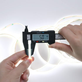 TOPAI COB LED strip cuttable every 1 cm for precise DIY projects.
