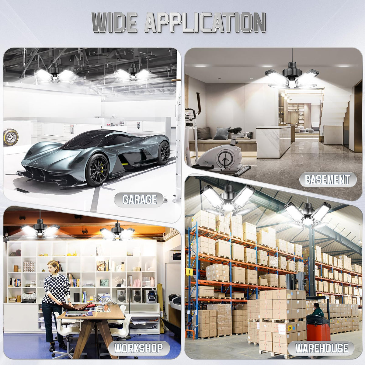 TOPAUBUB 6500K daylight LED delivers bright, clear task lighting.