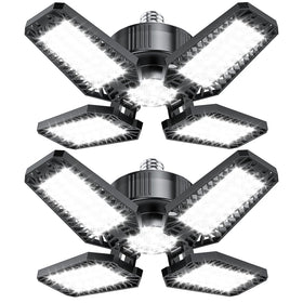 TOPAUBUB garage light with 4+1 panels delivering flexible illumination for garages.