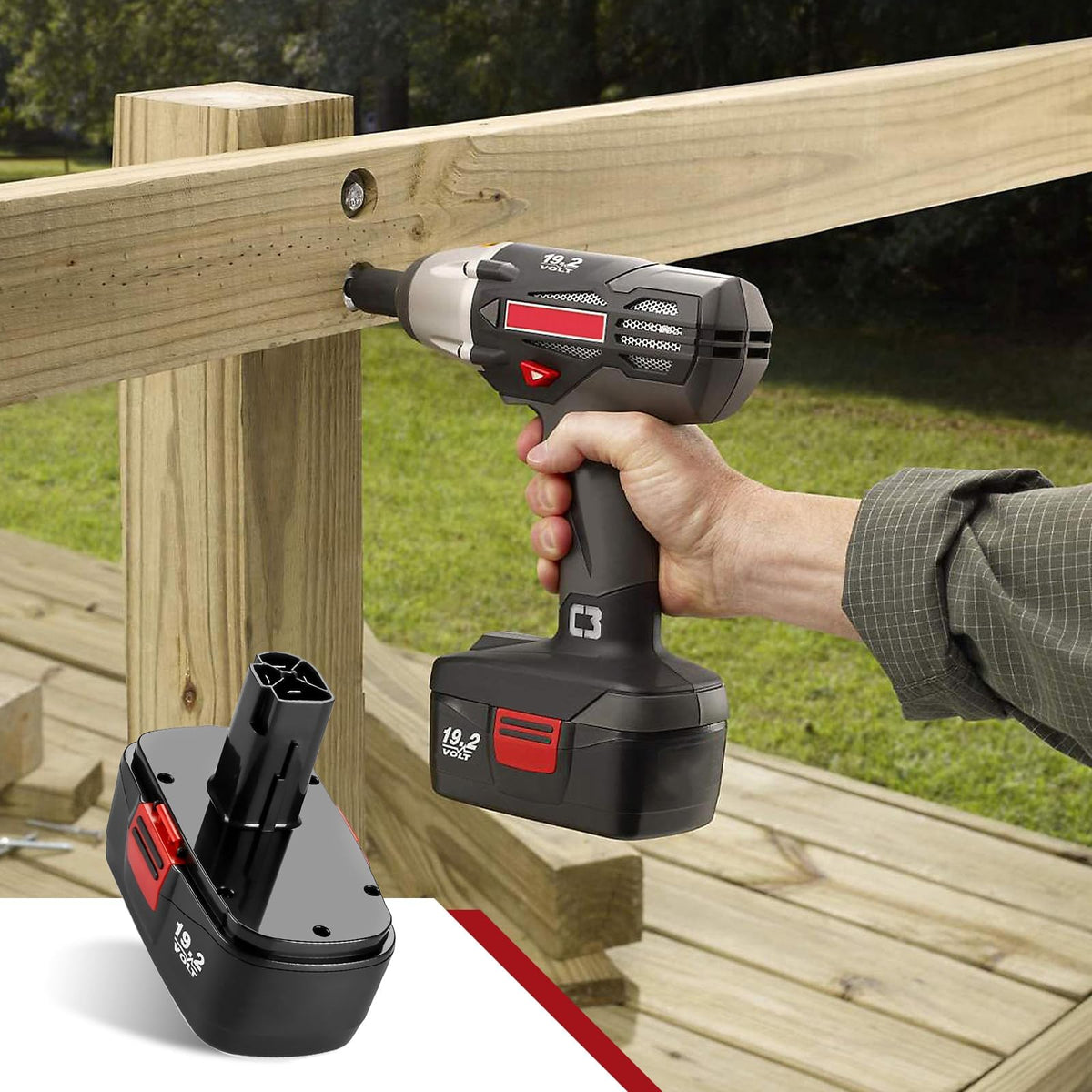 Topbatt reliable packaging communicates sturdy storage and transport.