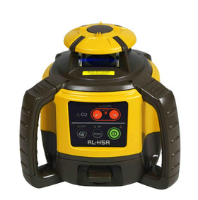 Durable Topcon carry case protects the RL-H5A kit on challenging sites.