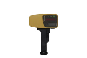 Topcon sensor holder stabilizes the laser setup during grading tasks.