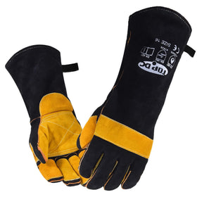TOPDC welding gloves 16-inch heat-resistant design for welding tasks