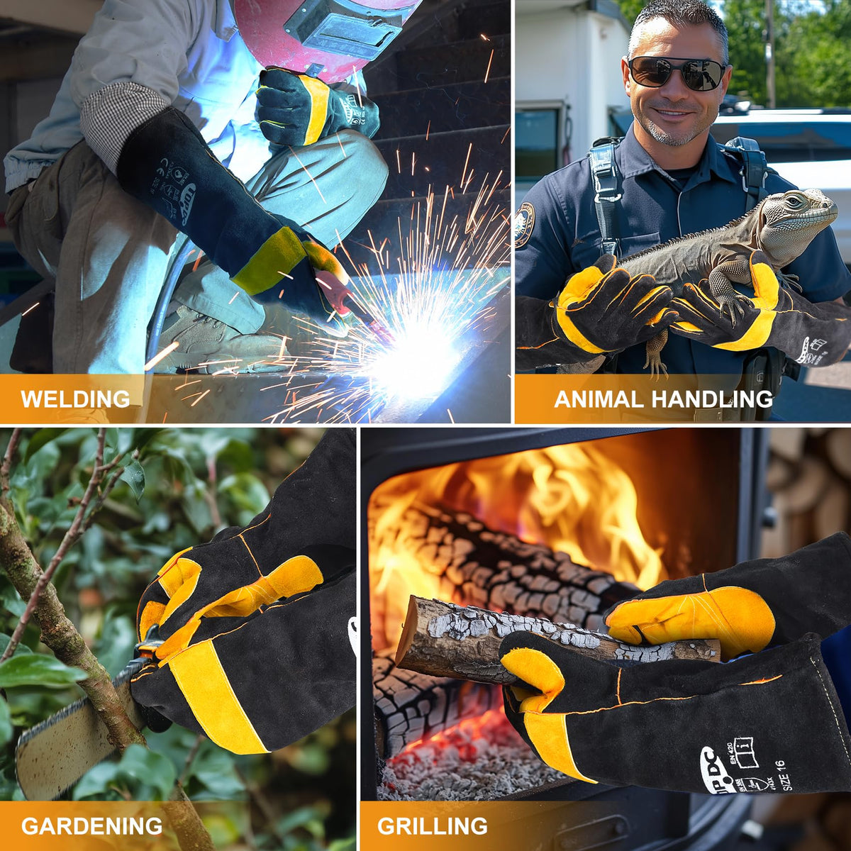 TOPDC gloves suitable for safe animal handling and care