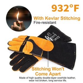 Extended 16-inch sleeve on TOPDC gloves protects forearms