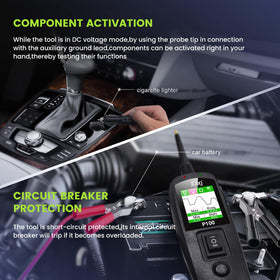 Topdiag P100 wide input range supports 9-30V for cars and trucks