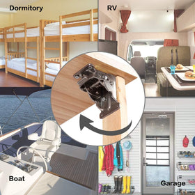 TopDirect extendable table legs hinge enables flexible setups.
