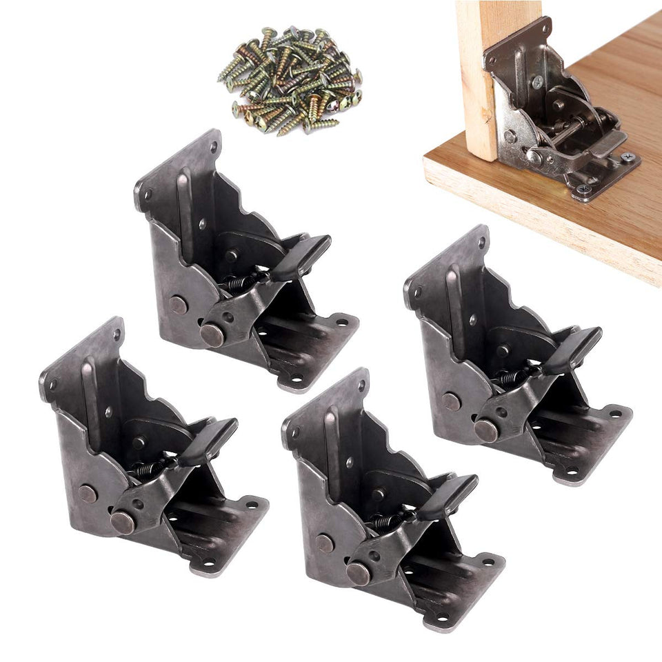 TopDirect locking hinge on folded bracket in open position for quick setup