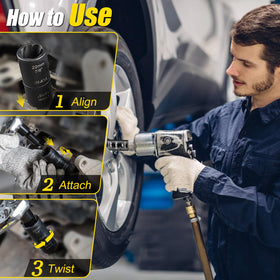 Topec Flip Nut Remover Kit steel body resists corrosion for long service
