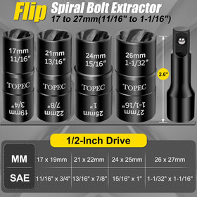 Topec Flip Nut Remover Kit in hand for easy torque control