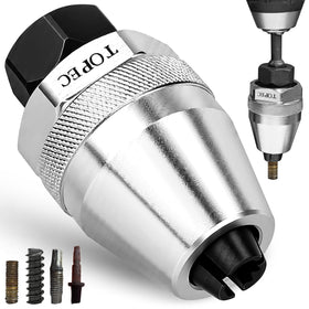 Topec stud extractor tool grips a damaged stud with a 3/8-drive for removal.