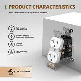TOPELER 20A outlet side wiring terminal for quick installation